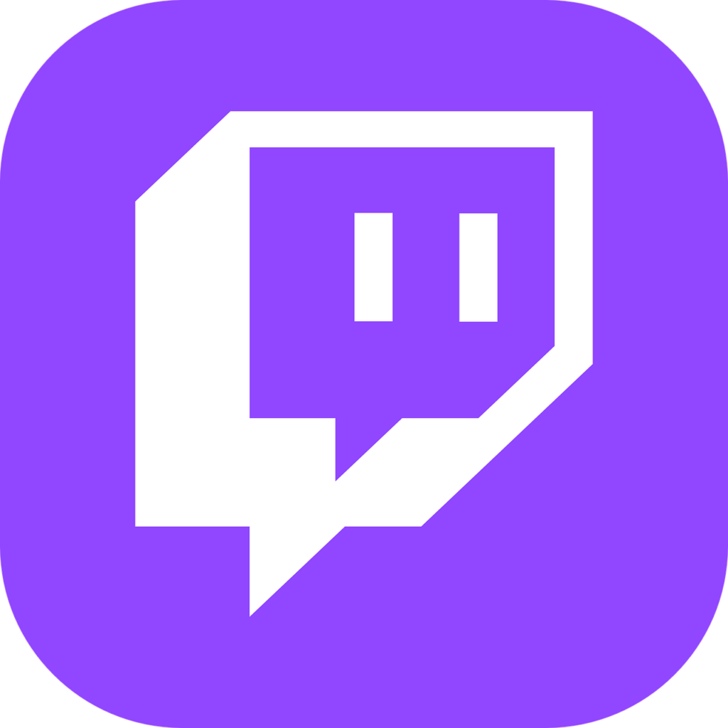 Icona viola dell'app Twitch