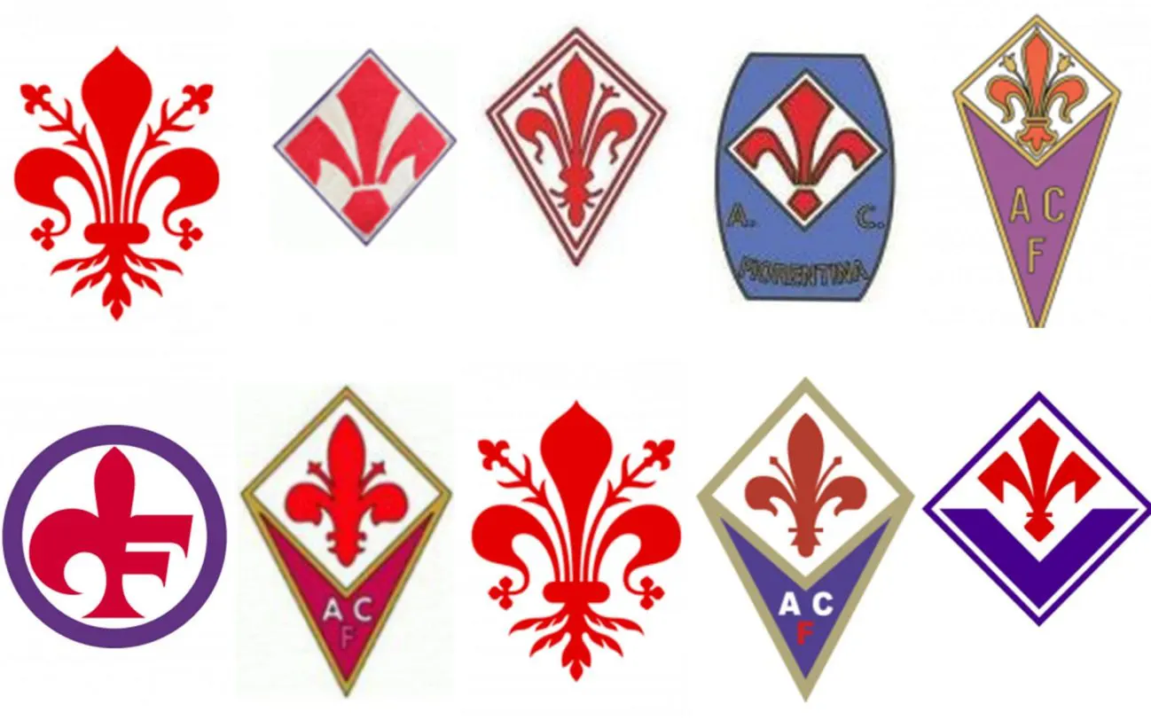 tutti i loghi della fiorentina