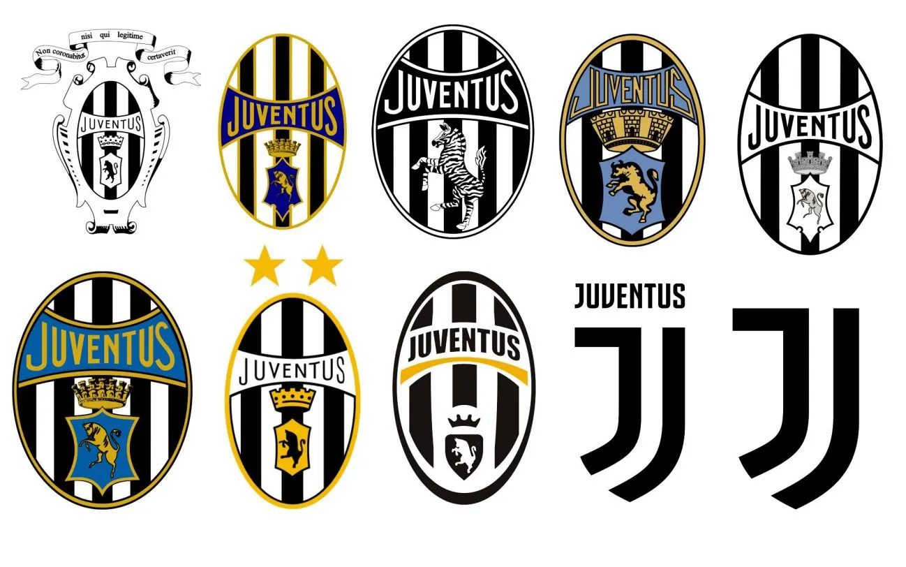 tutti i loghi della juventus