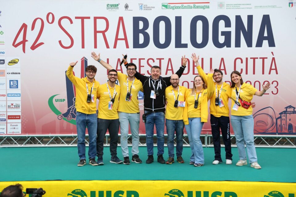 Strabologna team sul palco della Strabologna